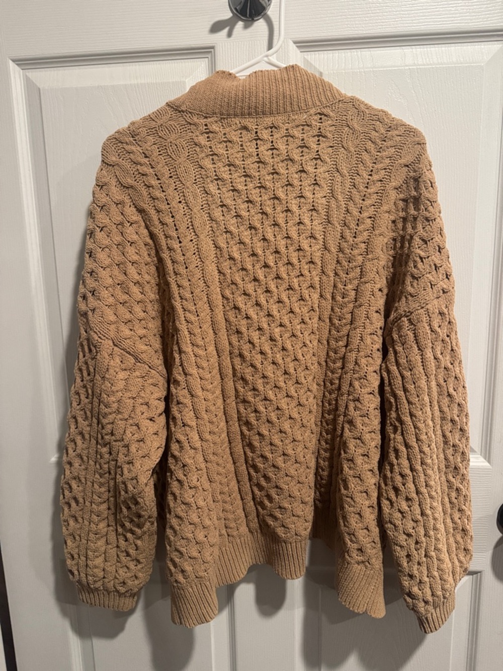 Abercrombie & Fitch Tan Textured Knit Sweater - Picture 3 of 4